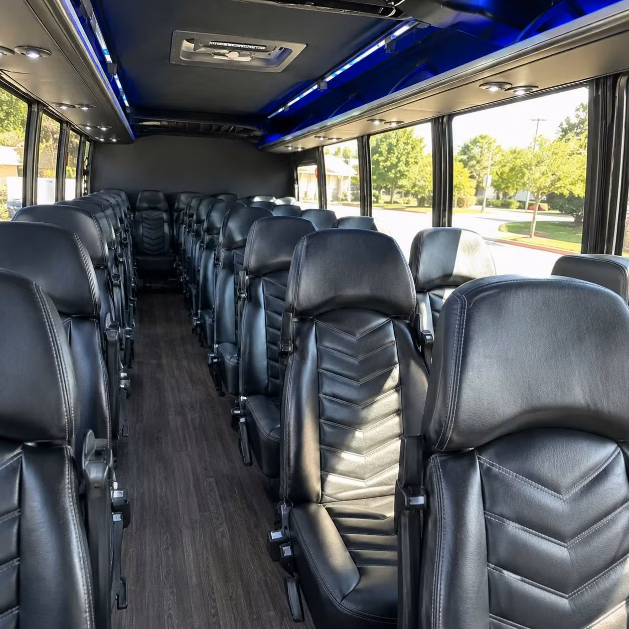 28 passenger minibus interior