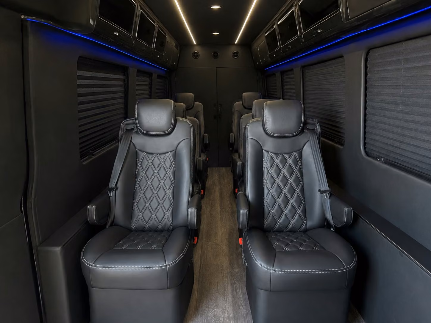 sprinter van with driver inside