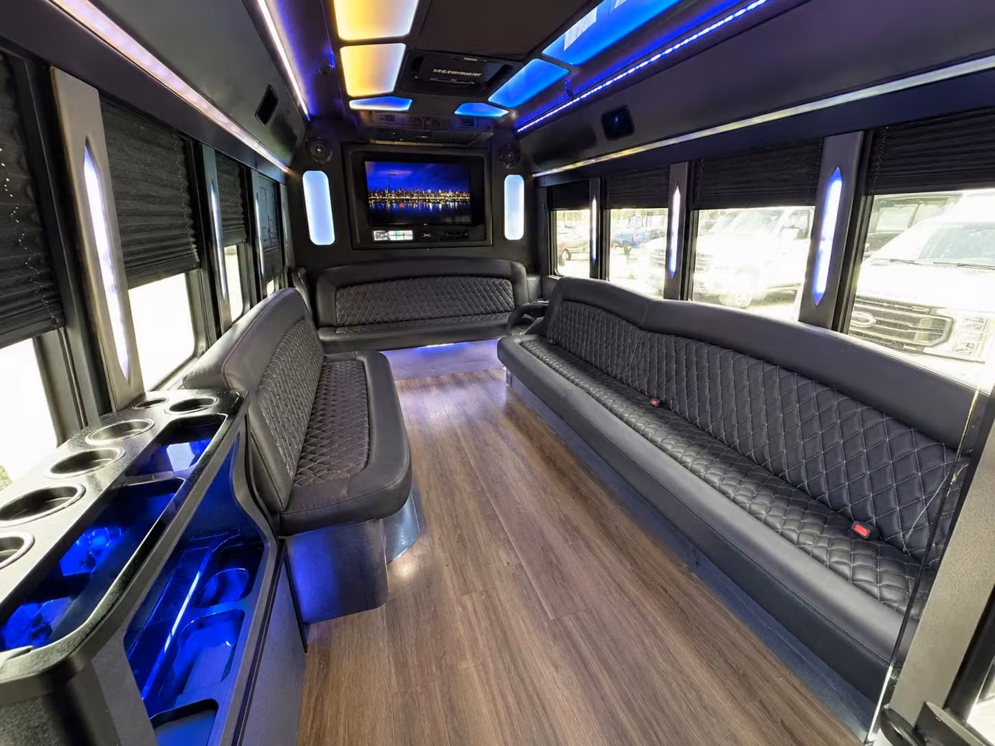 when the bridal party deserves more than a rideshare rent a party bus in jurupa valley